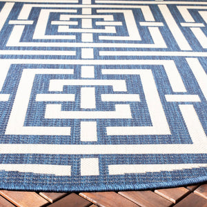 Safavieh Cy6930 Power Loomed 85.4% Polypropylene/10.4% Polyester/4.2% Latex Outdoor Rug CY6937-268-4