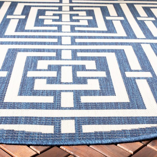 Safavieh Cy6930 Power Loomed 85.4% Polypropylene/10.4% Polyester/4.2% Latex Outdoor Rug CY6937-268-4
