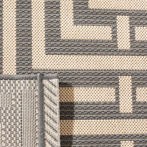 Safavieh Cy6930 Power Loomed 85.4% Polypropylene/10.4% Polyester/4.2% Latex Outdoor Rug CY6937-65-4