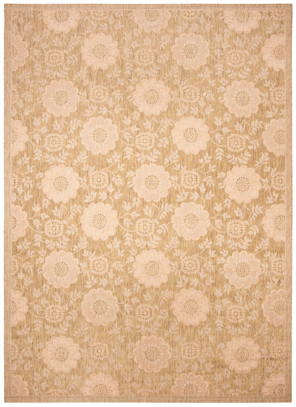 Safavieh Cy6948 Power Loomed 85.4% Polypropylene/10.4% Polyester/4.2% Latex Outdoor Rug CY6948-49-4