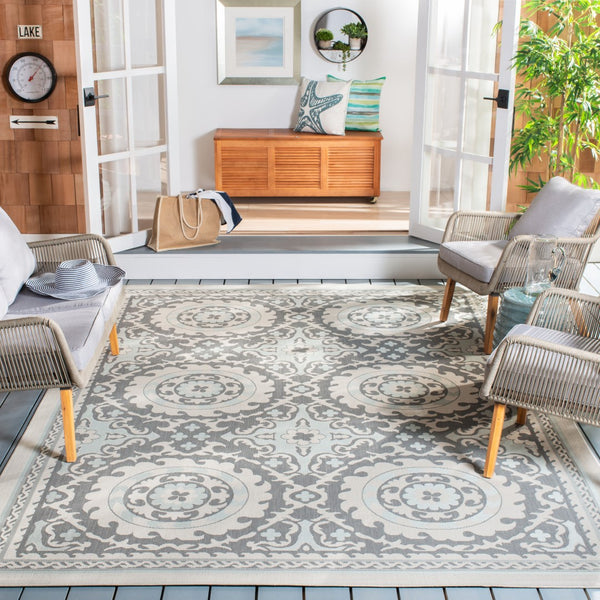 Safavieh Tristan Power Loomed 85.4% Polypropylene/10.4% Polyester/4.2% Latex Outdoor Rug CY7059-78A18-4