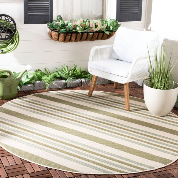 Safavieh Cy7062 Power Loomed 85.4% Polypropylene/10.4% Polyester/4.2% Latex Outdoor Rug CY7062-234A18-4