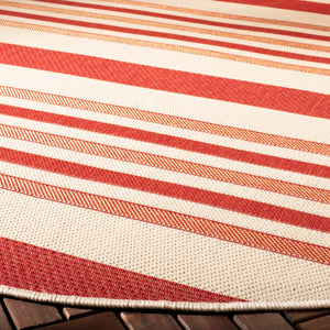 Safavieh Cy7062 Power Loomed 85.4% Polypropylene/10.4% Polyester/4.2% Latex Outdoor Rug CY7062-238A21-4