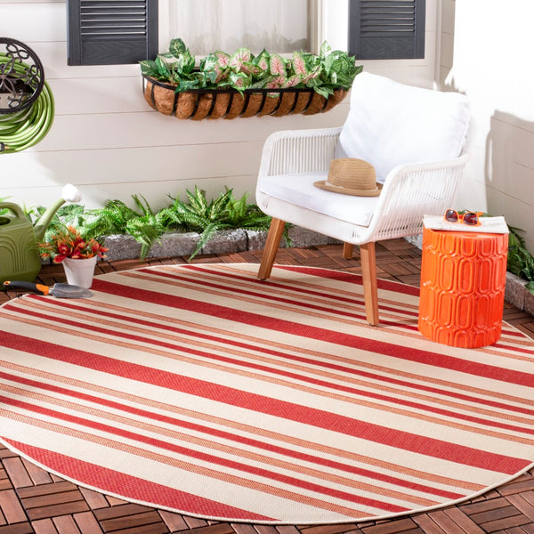 Safavieh Cy7062 Power Loomed 85.4% Polypropylene/10.4% Polyester/4.2% Latex Outdoor Rug CY7062-238A21-4