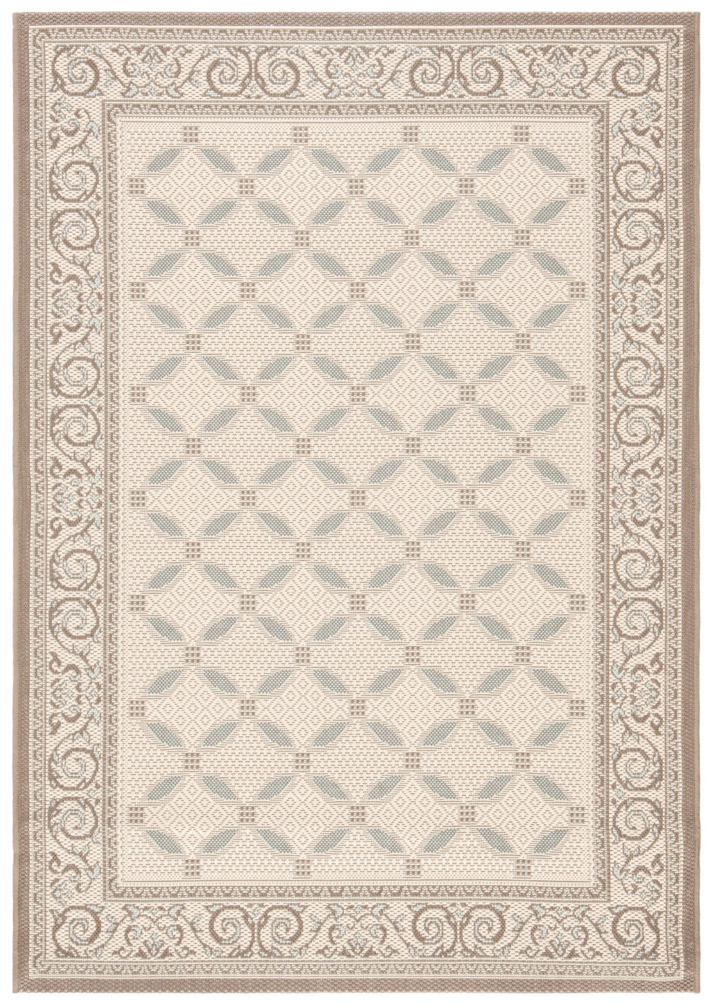 Safavieh Cy7107 Power Loomed 85.4% Polypropylene/10.4% Polyester/4.2% Latex Outdoor Rug CY7107-79A18-4