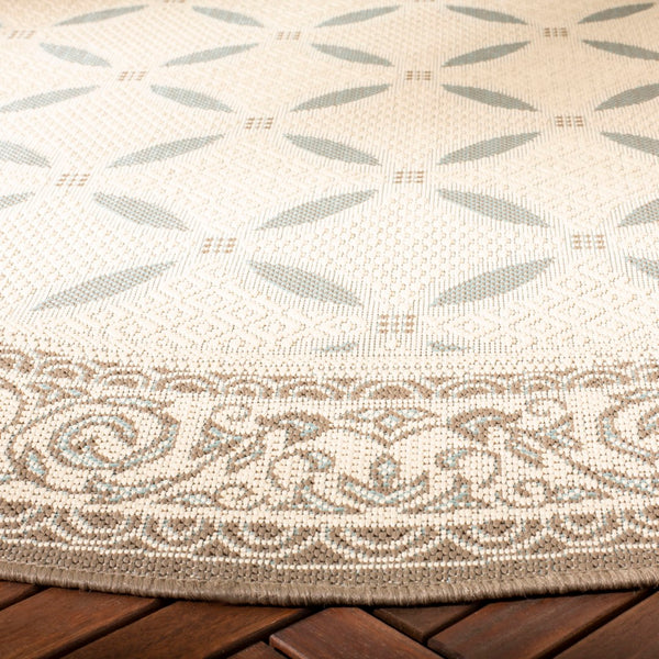 Safavieh Cy7107 Power Loomed 85.4% Polypropylene/10.4% Polyester/4.2% Latex Outdoor Rug CY7107-79A18-5R