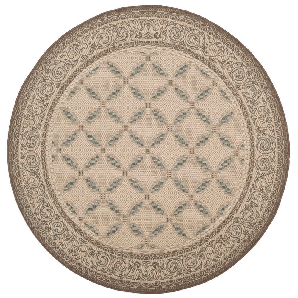 Safavieh Cy7107 Power Loomed 85.4% Polypropylene/10.4% Polyester/4.2% Latex Outdoor Rug CY7107-79A18-4