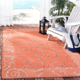 Safavieh Cy7108 Power Loomed 85.4% Polypropylene/10.4% Polyester/4.2% Latex Outdoor Rug CY7108-21A7-5