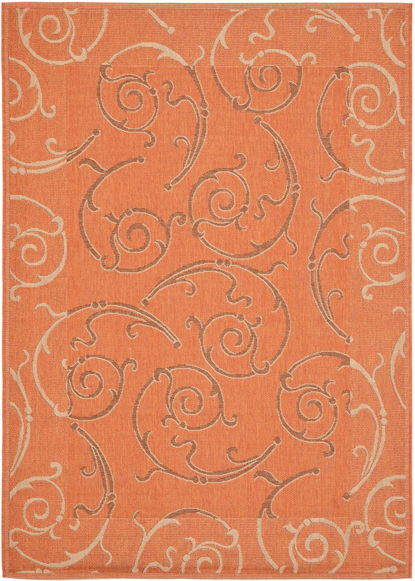 Safavieh Cy7108 Power Loomed 85.4% Polypropylene/10.4% Polyester/4.2% Latex Outdoor Rug CY7108-21A7-5