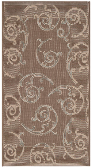 Safavieh Cy7108 Power Loomed 85.4% Polypropylene/10.4% Polyester/4.2% Latex Outdoor Rug CY7108-97A18-2