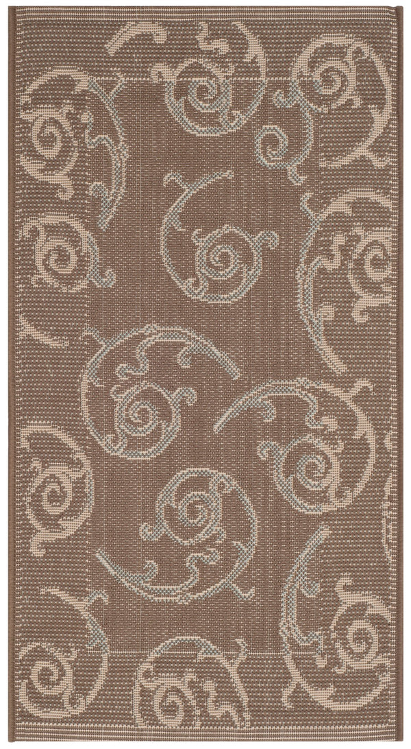 Safavieh Cy7108 Power Loomed 85.4% Polypropylene/10.4% Polyester/4.2% Latex Outdoor Rug CY7108-97A18-2