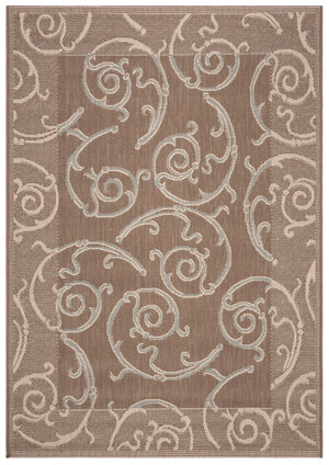 Safavieh Cy7108 Power Loomed 85.4% Polypropylene/10.4% Polyester/4.2% Latex Outdoor Rug CY7108-97A18-4