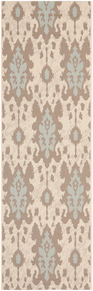 Safavieh Cy7276 Power Loomed 85.4% Polypropylene/10.4% Polyester/4.2% Latex Outdoor Rug CY7276-79A18-4