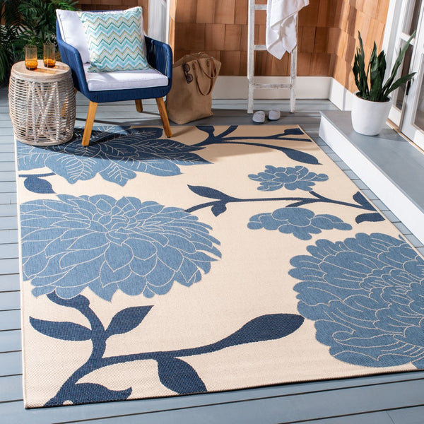 Safavieh Courtyard 7321 Power Loomed 85.4% Polypropylene/10.4% Polyester/4.2% Latex Indoor/Outdoor Rug CY7321-233A25-9