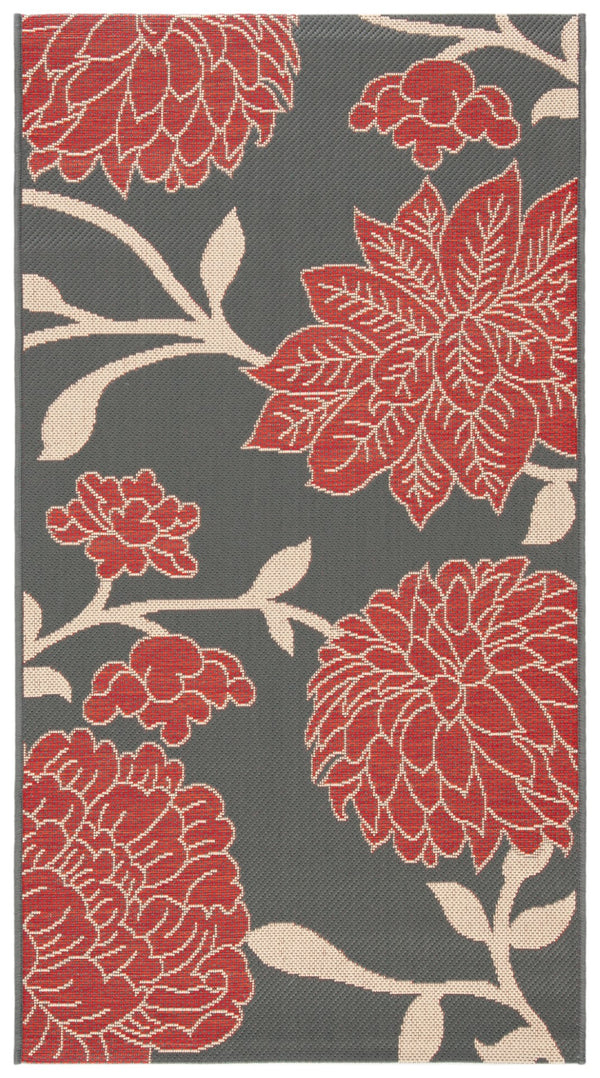 Safavieh Courtyard 7321 Power Loomed 85.4% Polypropylene/10.4% Polyester/4.2% Latex Outdoor Rug CY7321-246A11-3