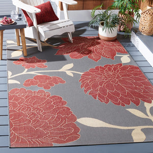 Safavieh Courtyard 7321 Power Loomed 85.4% Polypropylene/10.4% Polyester/4.2% Latex Indoor/Outdoor Rug CY7321-246A11-9