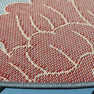 Safavieh Courtyard 7321 Power Loomed 85.4% Polypropylene/10.4% Polyester/4.2% Latex Indoor/Outdoor Rug CY7321-246A11-9