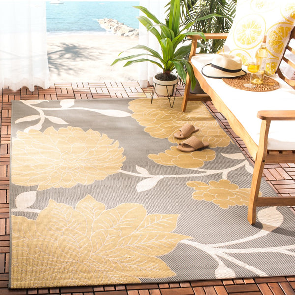 Safavieh Courtyard 7321 Power Loomed 85.4% Polypropylene/10.4% Polyester/4.2% Latex Indoor/Outdoor Rug CY7321-246A21-9
