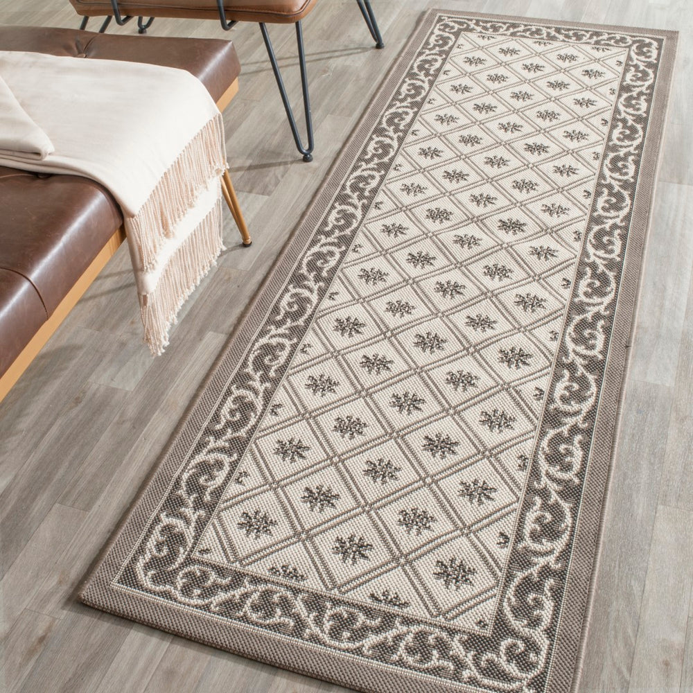 Safavieh Courtyard 7427 Power Loomed 85.4% Polypropylene/10.4% Polyester/4.2% Latex Outdoor Rug CY7427-079A5-27
