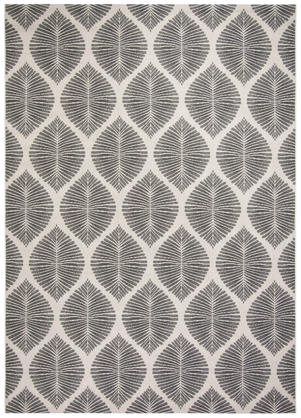 Safavieh Abstract Leaf Power Loomed 85.4% Polypropylene/10.4% Polyester/4.2% Latex Outdoor Rug CY7504-07812-7SQ