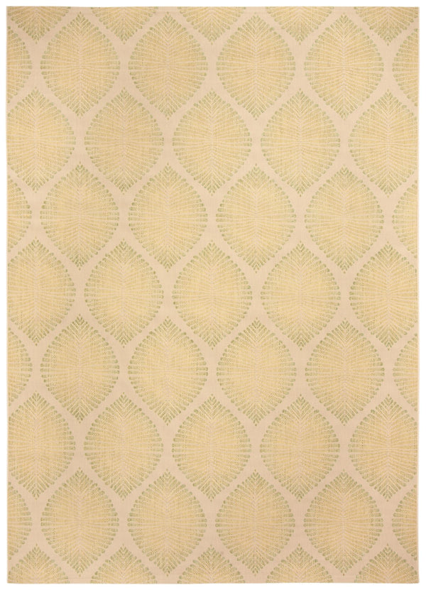 Safavieh Abstract Leaf Power Loomed 85.4% Polypropylene/10.4% Polyester/4.2% Latex Outdoor Rug CY7504-21812-7SQ