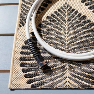 Safavieh Abstract Leaf Power Loomed 85.4% Polypropylene/10.4% Polyester/4.2% Latex Outdoor Rug CY7504-25612-7SQ