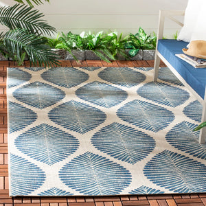 Safavieh Abstract Leaf Power Loomed 85.4% Polypropylene/10.4% Polyester/4.2% Latex Outdoor Rug CY7504-25812-7SQ