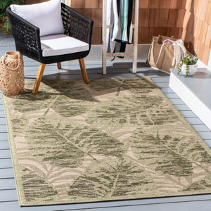 Safavieh Courtyard 7556 Power Loomed 85.4% Polypropylene/10.4% Polyester/4.2% Latex Outdoor Rug CY7556-21812-5