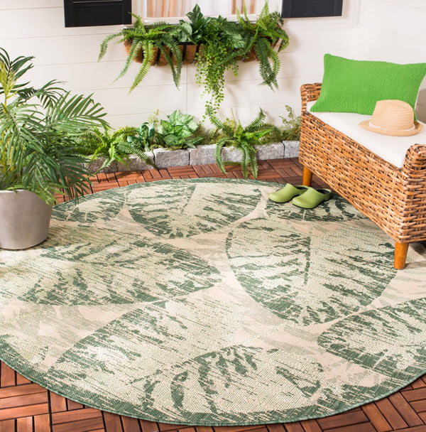 Safavieh Courtyard 7556 Power Loomed 85.4% Polypropylene/10.4% Polyester/4.2% Latex Outdoor Rug CY7556-32212-7R