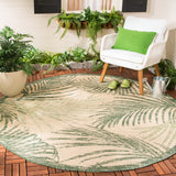 Safavieh Courtyard 7557 PowerLoomed 85.4% Polypropylene/10.4% Polyester/4.2% Latex Indoor/Outdoor Rug CY7557-32212-8R