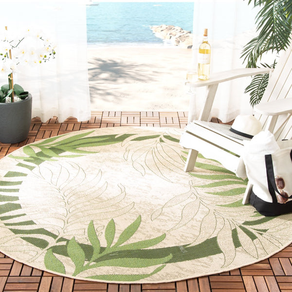 Safavieh Cy7836 Power Loomed 85.4% Polypropylene/10.4% Polyester/4.2% Latex Outdoor Rug CY7836-14A5-810