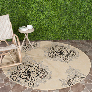 Safavieh Cy7926 Power Loomed 85.4% Polypropylene/10.4% Polyester/4.2% Latex Outdoor Rug CY7926-16A22-5R