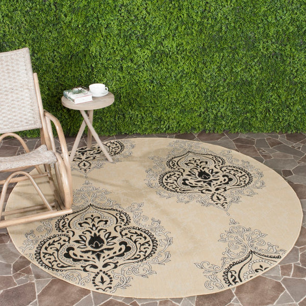 Safavieh Cy7926 Power Loomed 85.4% Polypropylene/10.4% Polyester/4.2% Latex Outdoor Rug CY7926-16A22-5R
