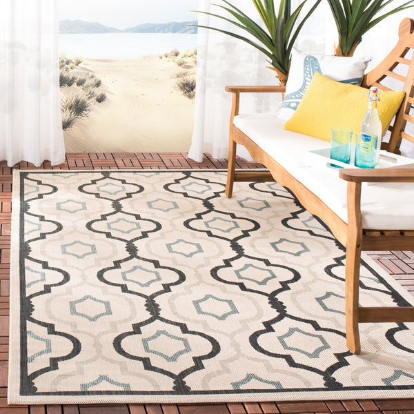 Safavieh Brookstone Power Loomed 85.4% Polypropylene/10.4% Polyester/4.2% Latex Outdoor Rug CY7938-256A18-4