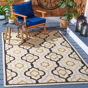 Safavieh Brookstone Power Loomed 85.4% Polypropylene/10.4% Polyester/4.2% Latex Outdoor Rug CY7938-256A21-3