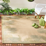 Safavieh Cy7945 Power Loomed 85.4% Polypropylene/10.4% Polyester/4.2% Latex Outdoor Rug CY7945-14A18-4