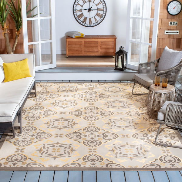 Safavieh Cy7978 Power Loomed 85.4% Polypropylene/10.4% Polyester/4.2% Latex Outdoor Rug CY7978-78A21-4