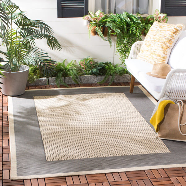 Safavieh Cy7987 Power Loomed 85.4% Polypropylene/10.4% Polyester/4.2% Latex Outdoor Rug CY7987-65A5-810