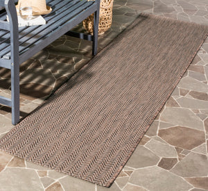 Safavieh Courtyard 8022 Power Loomed 85.4% Polypropylene/10.4% Polyester/4.2% Latex Outdoor Rug CY8022-36321-4