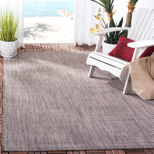 Safavieh Courtyard 8022 Power Loomed 85.4% Polypropylene/10.4% Polyester/4.2% Latex Outdoor Rug CY8022-36321-4