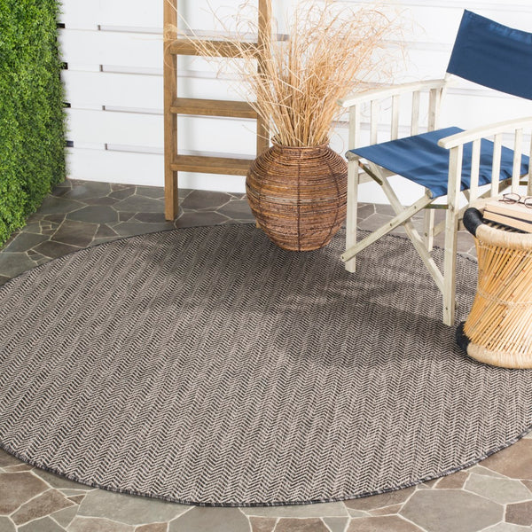 Safavieh Courtyard 8022 PowerLoomed 85.4% Polypropylene/10.4% Polyester/4.2% Latex Indoor/Outdoor Rug CY8022-36621-8SQ