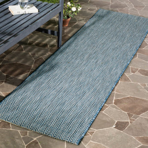 Safavieh Courtyard 8022 Power Loomed 85.4% Polypropylene/10.4% Polyester/4.2% Latex Outdoor Rug CY8022-36821-8SQ