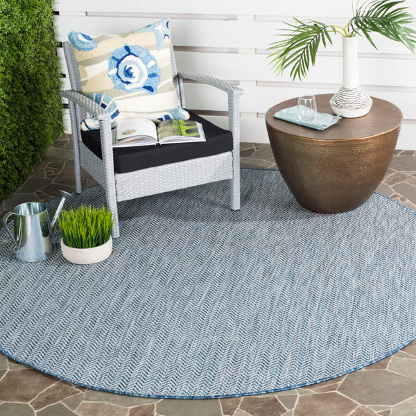 Safavieh Courtyard 8022 Power Loomed 85.4% Polypropylene/10.4% Polyester/4.2% Latex Outdoor Rug CY8022-36821-8SQ