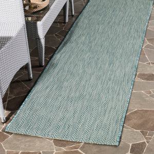 Safavieh Courtyard 8022 PowerLoomed 85.4% Polypropylene/10.4% Polyester/4.2% Latex Indoor/Outdoor Rug CY8022-37121-8SQ