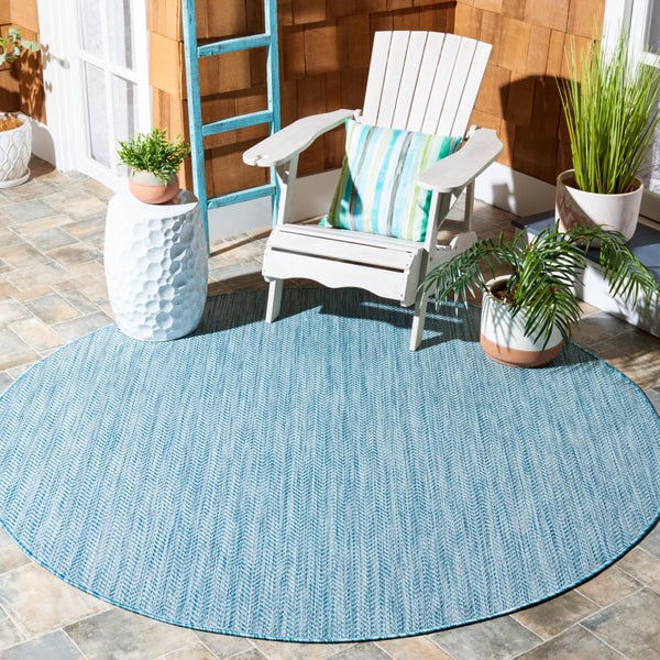 Safavieh Courtyard 8022 Power Loomed 85.4% Polypropylene/10.4% Polyester/4.2% Latex Indoor/Outdoor Rug CY8022-37121-9SQ