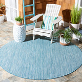 Safavieh Courtyard 8022 Power Loomed 85.4% Polypropylene/10.4% Polyester/4.2% Latex Indoor/Outdoor Rug CY8022-37121-9SQ