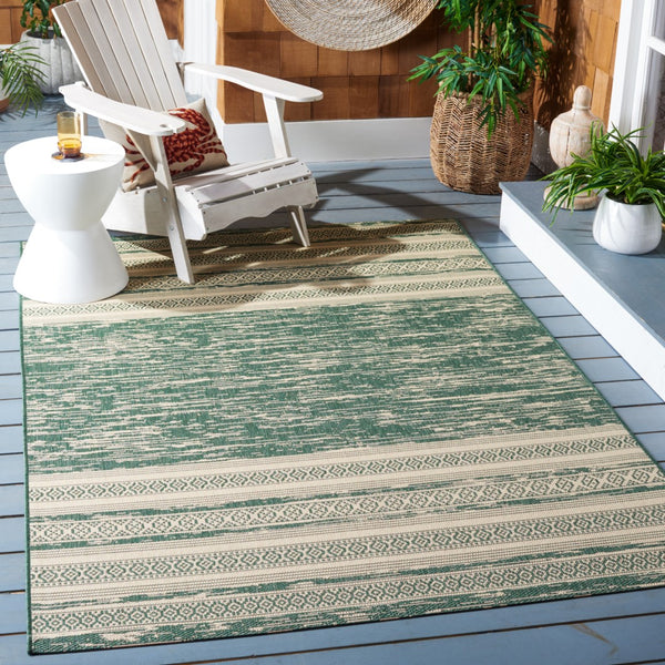 Safavieh Santorini Beach 1 PowerLoomed 85.4% Polypropylene/10.4% Polyester/4.2% Latex Indoor/Outdoor Rug CY8061-32221-9