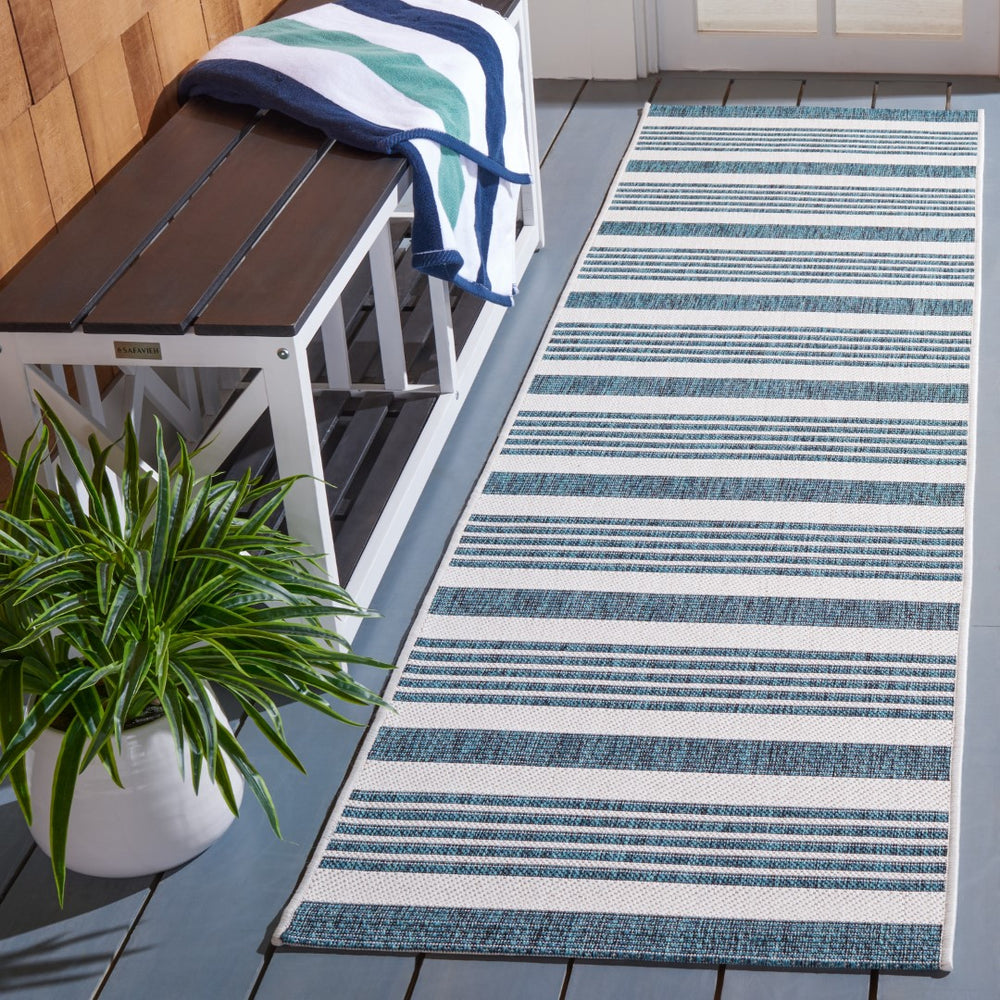 Safavieh Courtyard 8062 PowerLoomed 85.4% Polypropylene/10.4% Polyester/4.2% Latex Indoor/Outdoor Rug CY8062-53512-9