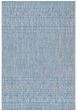 Courtyard  Outdoor Power Loomed 85.4% Polypropylene, 10.4% Polyester, 4.2% Latex Rug Grey / Blue