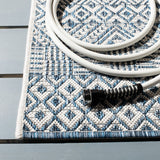 Courtyard  Outdoor Power Loomed 85.4% Polypropylene, 10.4% Polyester, 4.2% Latex Rug Blue / Navy